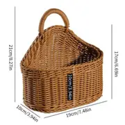 Wall Hanging Planter Plant Flower Pot Handmade Wicker Rattan Basket Home Decor Design 1