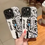 奢侈品牌 VANS 豎條紋手機殼適用於 IPHONE 14 13 12 11 PRO X XS MAX XR 7PLUS