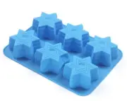 Star of David Silicone Muffin Pan - Blue