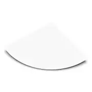 TileWare Boundless White Shower Corner Shelf Hook Option 9" Triangle Bathroom