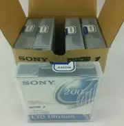 5 Sony LTX 100G LTO LTO1 Ultrium 100G 200GB Tape Cartridge LTX100GWW