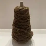 3 - Chunky Brown Caron Yarn Cones For Weaving Loom