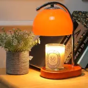 Mid Century Orange Glass Candle Warmer Lamp with Timer & Dimmer, Mothers Day ...