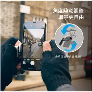 Just Mobile ShutterGrip 2 【掌握街拍 2】翻轉藍牙握把 內建自拍棒 伸縮桿