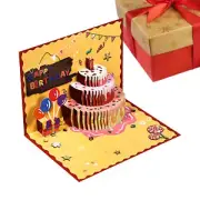 3D Birthday Greeting Card Stereo Cake Card Creative Gift Small cards