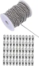 Anneome 1Set Stainless Steel Ball Chain Necklace Jewelry Making with Connectors for Crafting and Home Decor