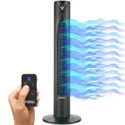 Mighty Power Tower Fan 38 Inch, Ultra-Quiet Oscillating Bladeless Fan with Re...
