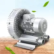 Regenerative Blower Single Phase, High-Pressure Vortex Ring Blower, Industrial Vacuum Pump, for Air Blowing Or Suction for Sewage Aeration Aquarium Fish Pond(350W)