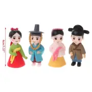 Korean Lovers Figure Ornaments Miniature Dollhouse Bonsai Fairy Garden Decor