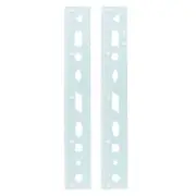 2pcs Unbreakable Flexible Rulers 20cm PVC Folding Plastic Ruler Blue