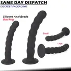 BDSM Silicone Anal Beads Butt Plug Thruster Dildo Dong Fetish Adult Sex Toy