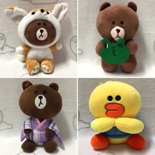 《掛飾、娃娃、玩偶》Line Friends、熊大、狐狸、雷納德、和服、莎莉