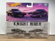 Hot Wheels Premium CC Knight Rider 2 Pack KITT & KARR HTF