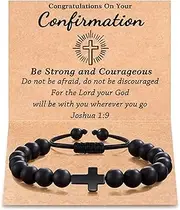[Tarsus] Cross Bracelet First Holy Communion Baptism Confirmation Gifts for Him Son Grandson Boys