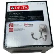 Delta Flynn Brushed Nickel Multi Purpose Towel Double Hook FLY35-DN NEW