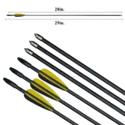 28" Fiberglass Arrows Archery Target Arrow for Kids Bow Hunting Practice 6/12PK