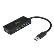 StarTech ST4300MINI interface hub USB 3.2 Gen 1 (3.1 Gen 1) Type-A 5000 Mbit/s Black