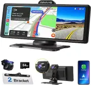 AINAVIGO 10.26'' 4K ADAS Dashcam, Car Stereo, Wireless Dash Mount. Bluetooth