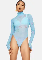 [By Samii Ryan] x Smiley All Around Mesh Bodysuit