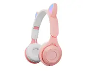 Luminous Cat Ear Bluetooth Headset Binaural Gaming Bass Sports Earplugs