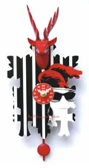 Kuckulino Black Forest Clock with quartz movement and cuckoo ch.. TU 3006 PQ NEW