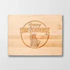 Personalized Cutting Board - Independence - Maple, Cherry or Walnut
