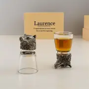Wolf Personalised Shot Glasses