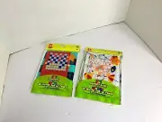 New Creative Hands 2 Games On the Go Travel Storage Pouch Checker Memory game