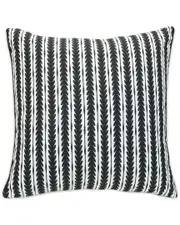 Outdoor Decor by Commonwealth Ebony Geo Stripe Outdoor Pillow
