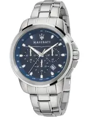 Maserati Successo Chronograph R8873621002 Blue Stainless Steel Mens Watch