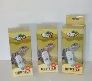 LOT 3 LUCKY HERP UVA UVB 10.0 Reptile Light Bulb 23W Compact Fluorescent Lamp
