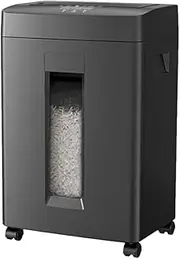 Commercial Paper Shredder, 8-Sheet Home Office Shredder, CD/Credit Card Shredder Machine with Overheat Protection, 23 litres Wastebasket, for Small Office Document File Use