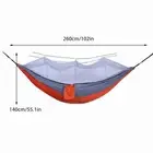 260*140cm Orange Grey Quick Opening Mosquito Net Hammock Outdoor Camping 210 RM