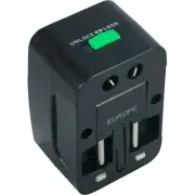 Qvs Pa-C3 Premium World Power Travel Adaptor Surge Protection