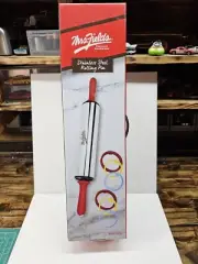 Mrs. Fields Stainless Steel Rolling Pin 19.5" Adjustable ThIckness Rings NIB