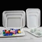 Rectangular Tray Food Serving Tray Anti Slip Melamine Tableware 29.5CMX21.3CM