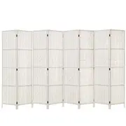 Artiss 8 Panel Room Divider Screen Privacy Timber Foldable Dividers Stand White