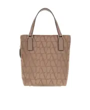 Valentino All-Over Logo Patterned Top Handle Bag One size Brown
