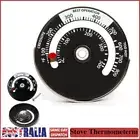 For Fireplace Wood Burner Flue Log Heat Pipe Stove Thermometer Magnetic Gauge AU