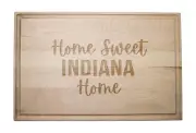 Creative Products Home Sweet Indiana Home 17 x 11 Maple Cutting Board