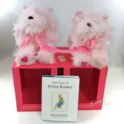 Juicy Couture Bookends Plush Scottie with Peter Rabbit Book NEW In Box Rare