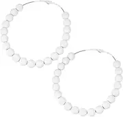 CAXUSD 2pcs Flagpole Beaded Retainer Ring Diameter Durable Pole Accessories for Windproof Support Keeps Flag Securely Close to Pole for Schools and Institutes