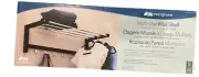 Evergreen Multi-Use Wall Shelf Black 31” X 10” X12.5” w/6 Stainless Steel Hooks