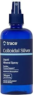 Trace Minerals Colloidal Silver Spray 30 PPM, 4 Oz