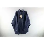 Deadstock Vintage 90s Carhartt Mens 4XL Moleskin Chamois Cloth Button Shirt USA
