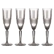 4pc Maxwell & Williams Verona 150ml Flute Glasses Champagne Glassware Set Clear