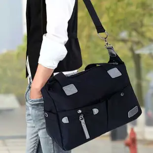 尼龍帆布包韓版男包商務休閒手提包大容量男士旅行包側背包斜背包 雙十二特惠