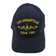 USS ANNAPOLIS SSN-760 FLEXFIT BALL CAP - L/XL