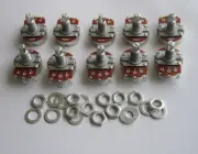 10x A500K Large Audio Electric Guitar Pots 18mm Shaft 500K Guitar Potentiometer