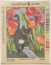 RTO D'Art Needlepoint Printed Tapestry Canvas, 10490, 40 x 50cm
